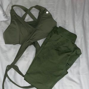 Workouts by Katya top and leggings